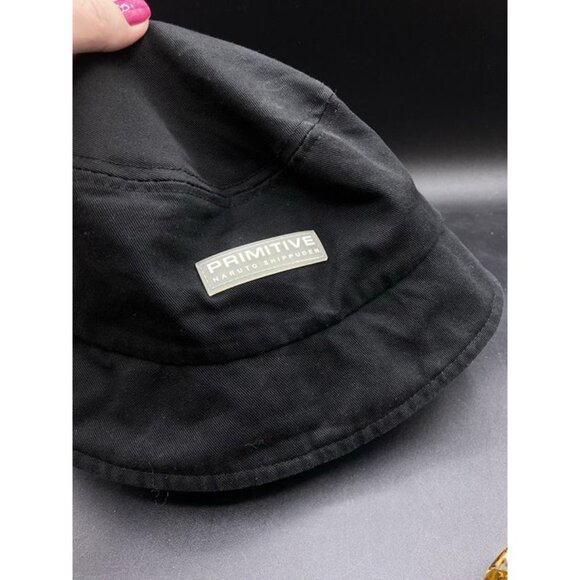 Primitive x Naruto Shippuden Sasuke Strike Black Bucket Hat - Picture 3 of 7